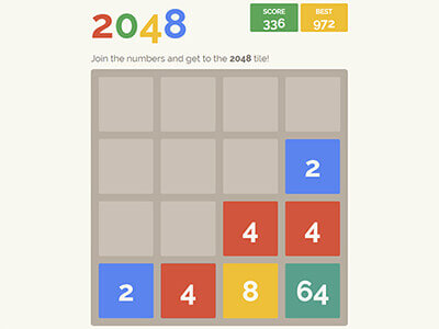 Trò chơi 2048 phong cách Google với AI Bot