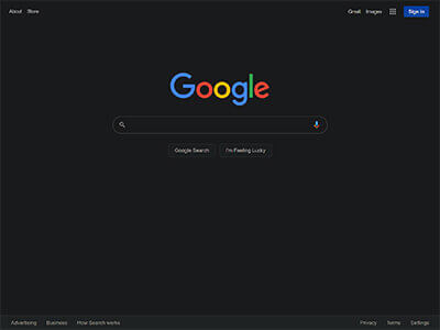 Google Dark Mode
