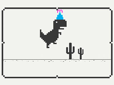 Chrome Dinosaur Game — Phiên bản sinh nhật lần thứ 10