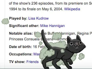 Friends: Phoebe “Smelly Cat” Easter Egg