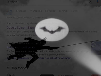 Google Batman Easter Egg