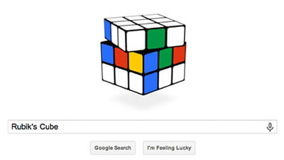 Doodle Khối Rubik của Google